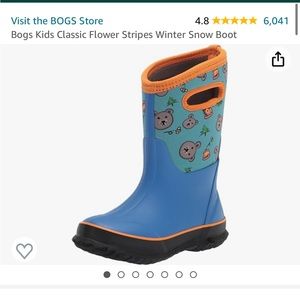 BOGS kids classic winter snow/ rain boot